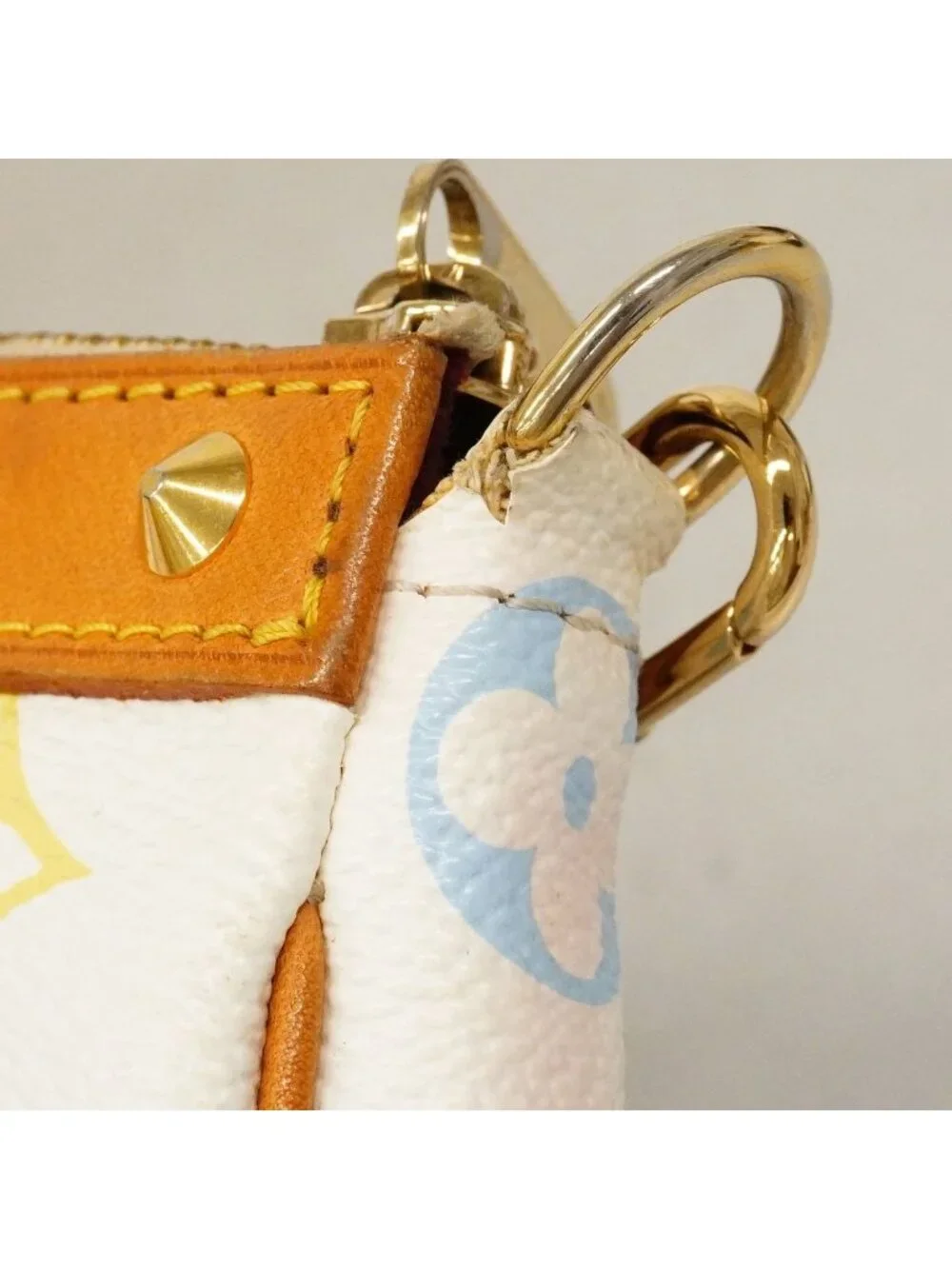 Louis Vuitton Pouch Monogram Multicolor Pochette Blanc